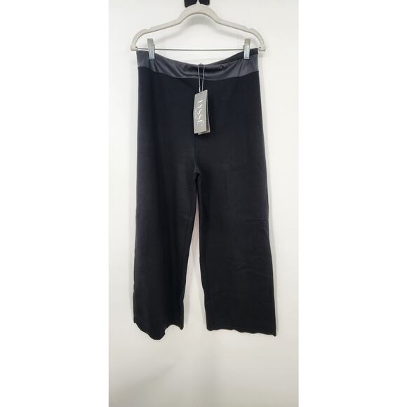 New NWT Lysse‎ Denver Hi Waist Wide Leg Ponte Size Large Black - Picture 9 of 9